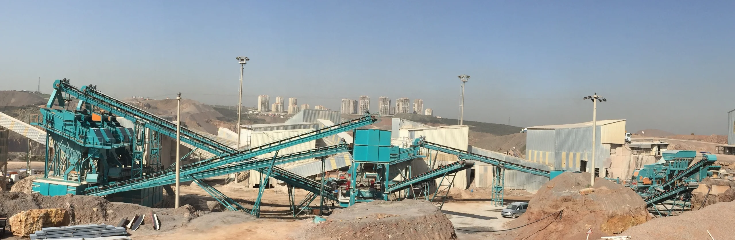 450 - 500 Ton / Saat Sabit Kırma Ve Eleme Tesisi